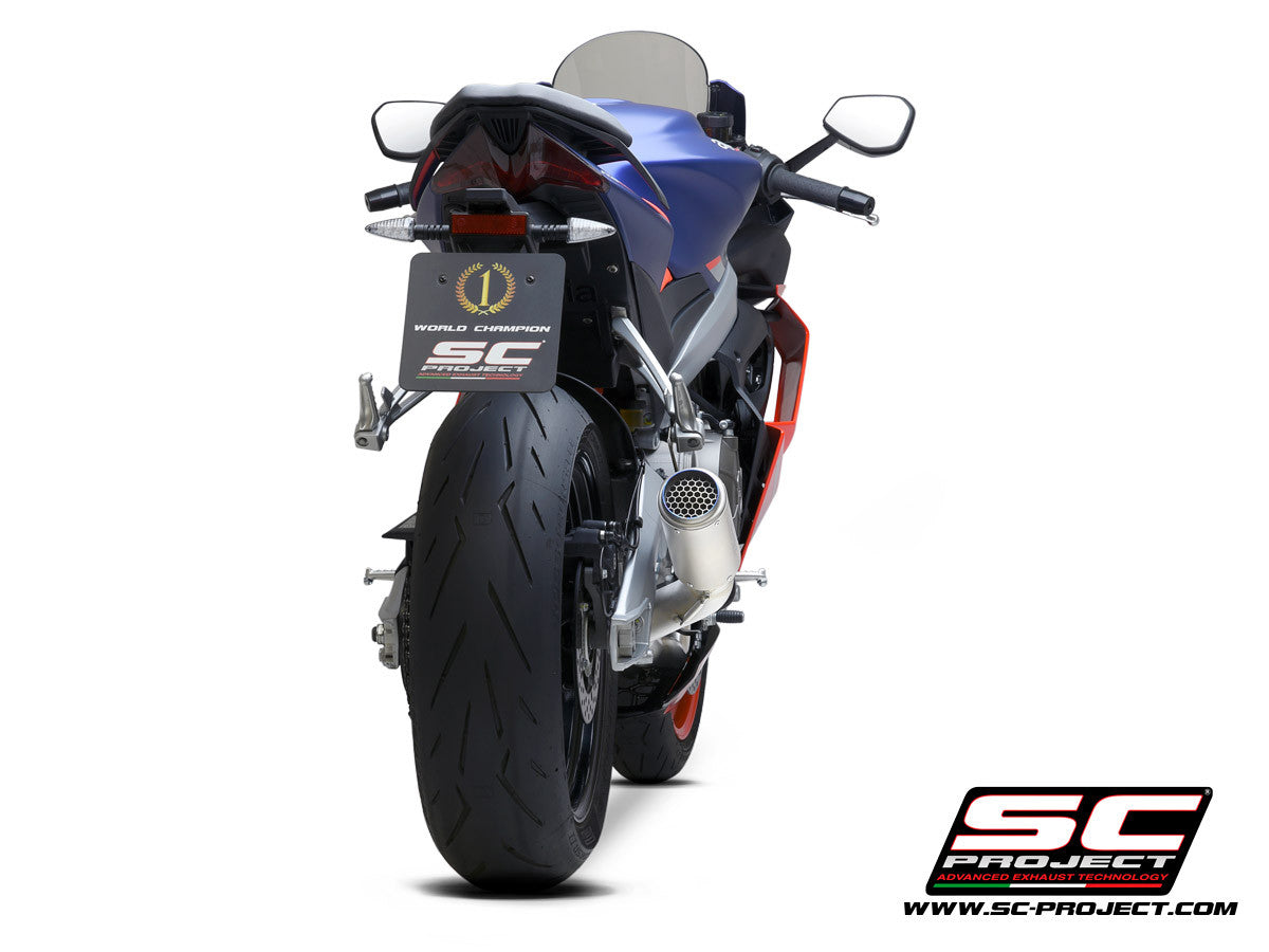 SC-Project Edelstahl Komplettanlage 2-1 CR-T Aprilia RS 660 (20-24)