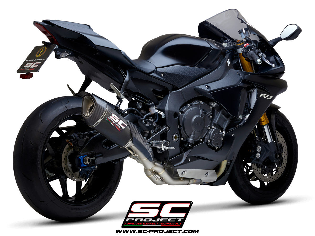SC-Project Slip-On SC1-R + KAT-Ersatzrohr Yamaha YZF-R1/M RN49 (17-19)