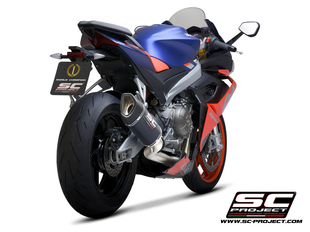 SC-Project Edelstahl Komplettanlage 2-1 SC1-R Aprilia RS 660 (20-24) A23A-KC90