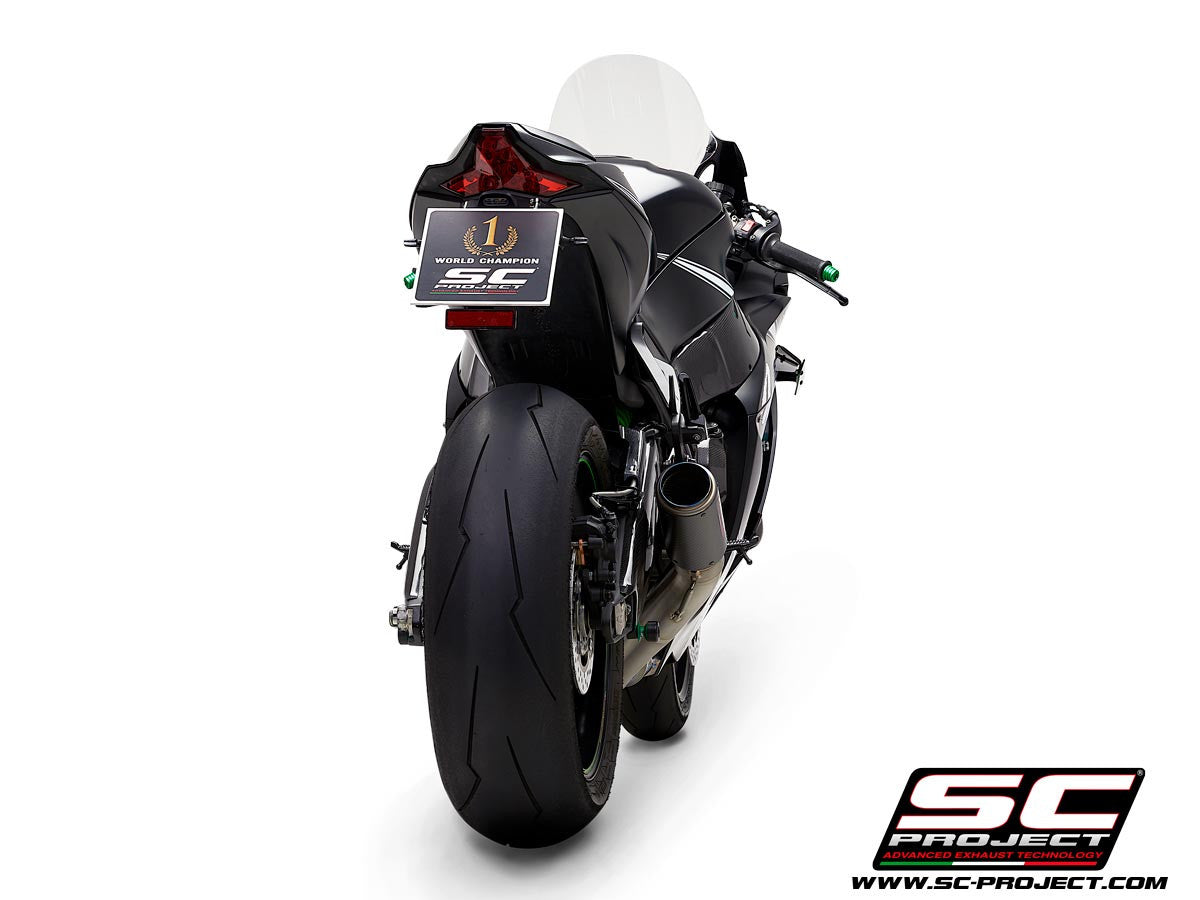 SC-Project Slip-On CR-T + KAT-Ersatzrohr Kawasaki ZX-10 R/RR (16-20) K22A-DET36