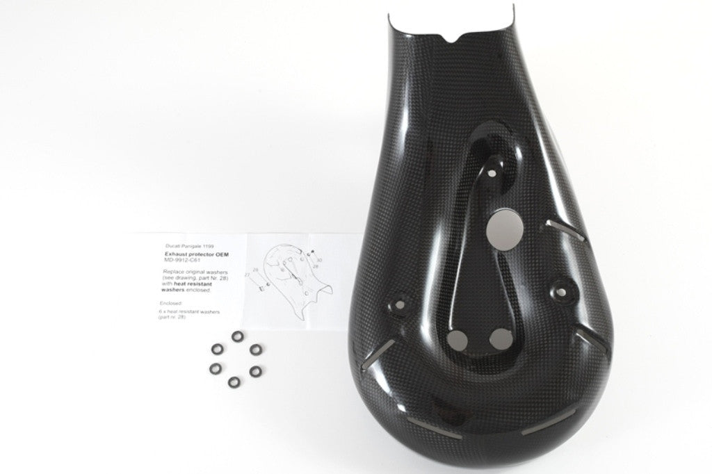 Hitzeschutz Krümmer Carbon Fullsix Ducati Panigale 1199/R/S (12-17)
