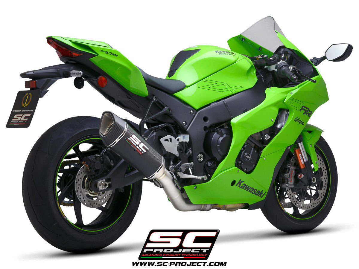 SC-Project Slip-On SC1-R + KAT-Ersatzrohr Kawasaki ZX-10 R/RR (21-25) K38A-DET91C