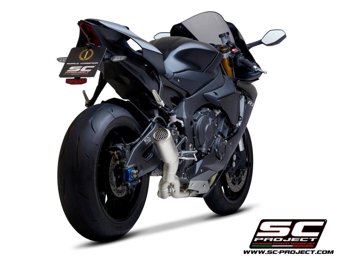 SC-Project Slip-On CR-T + KAT-Ersatzrohr Yamaha YZF-R1/M RN65 (20-26) Y11C-DET36