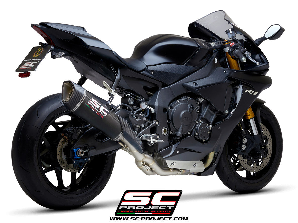 SC-Project Slip-On SC1-R + KAT-Ersatzrohr Yamaha YZF-R1/M RN65 (20-26)