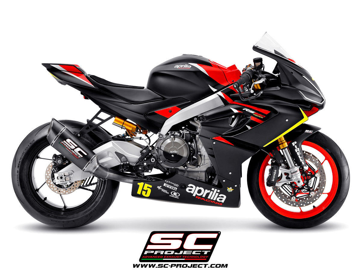 SC-Project Trofeo Titan Komplettanlage 2-1 SC1-R Aprilia RS 660 (20-24) A23A-PTC90