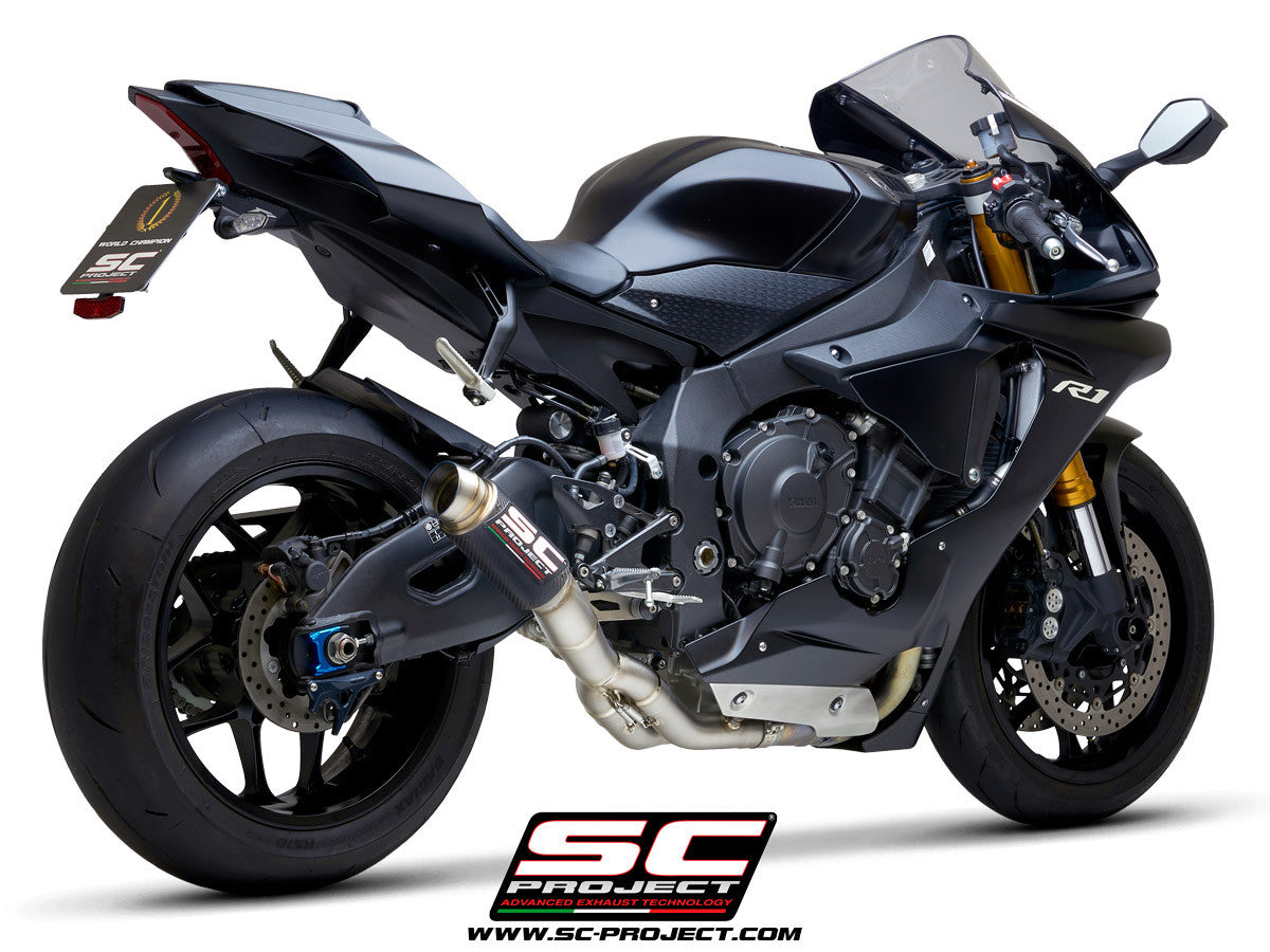 SC-Project Slip-On GP70-R + KAT-Ersatzrohr Yamaha YZF-R1/M RN49 (17-19) Y11B-DET70