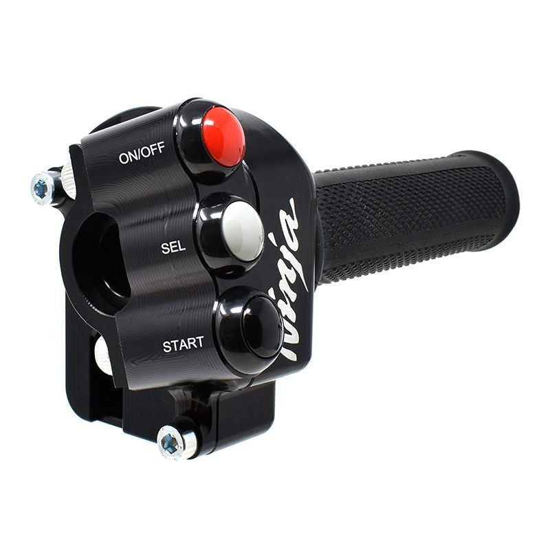 Gasgriffgehäuse mit Lenkerschalter JetPrime Kawasaki ZX-10 R/RR (21-26) JP ACC 054