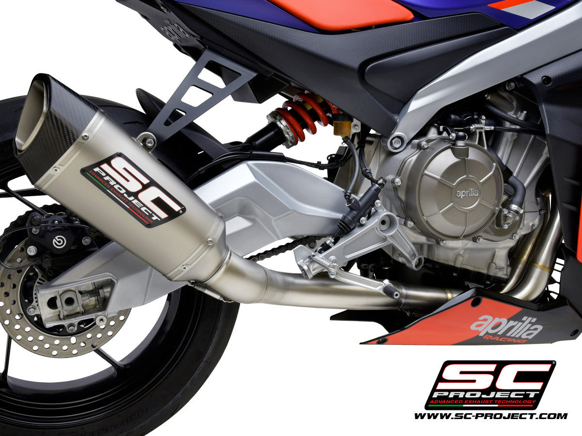 SC-Project Trofeo Titan Komplettanlage 2-1 SC1-R Aprilia RS 660 (20-24) A23A-PTC90
