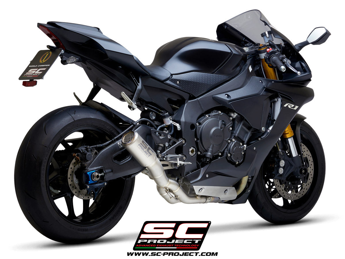 SC-Project Slip-On CR-T + KAT-Ersatzrohr Yamaha YZF-R1/M RN32 (15-16) Y11A-DET36