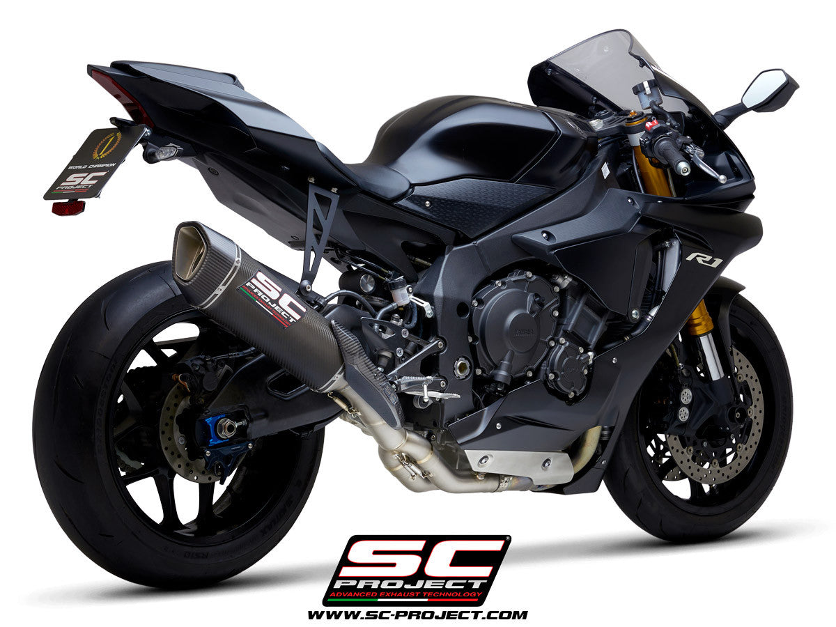 SC-Project Slip-On SC1-R + KAT-Ersatzrohr Yamaha YZF-R1/M RN65 (20-26)