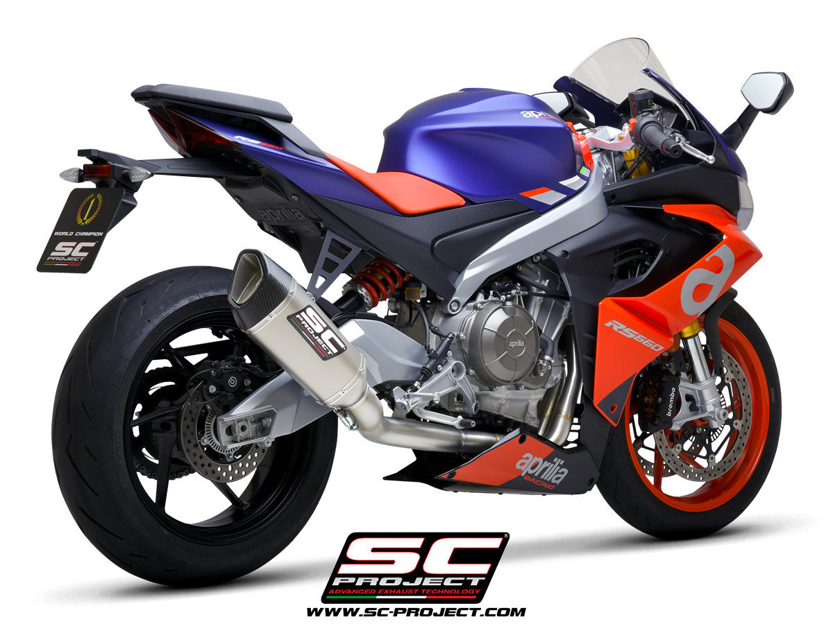 SC-Project Trofeo Titan Komplettanlage 2-1 SC1-R Aprilia RS 660 (20-24) A23A-PTC90