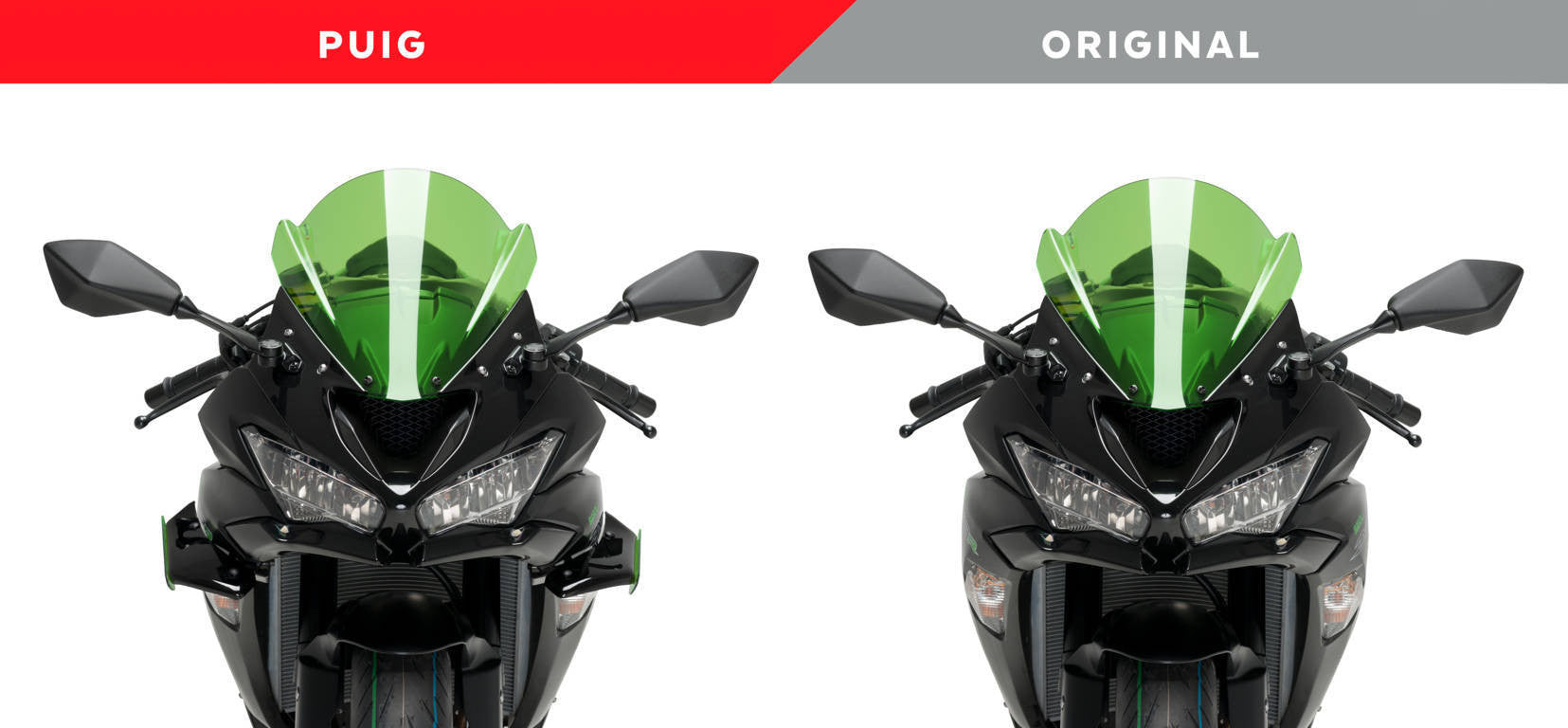 Puig Winglets Spoiler Downforce Kawasaki ZX-6R 636 (18-23) 3176
