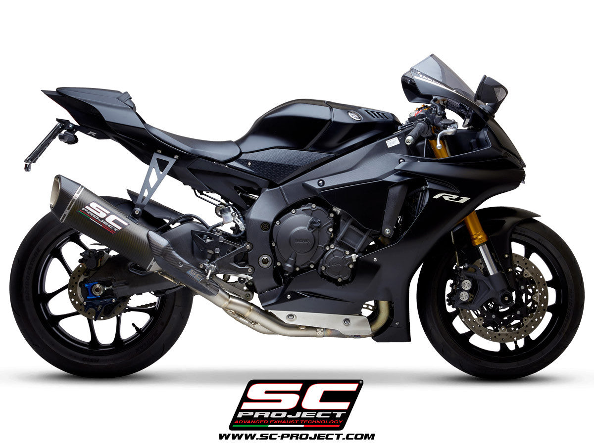 SC-Project Slip-On SC1-R + KAT-Ersatzrohr Yamaha YZF-R1/M RN65 (20-26)