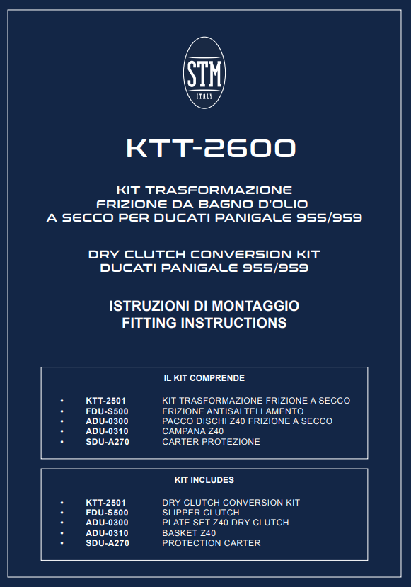 STM EVO GP Trockenkupplung Ducati Panigale V2 955 (20-24) KTT-2600