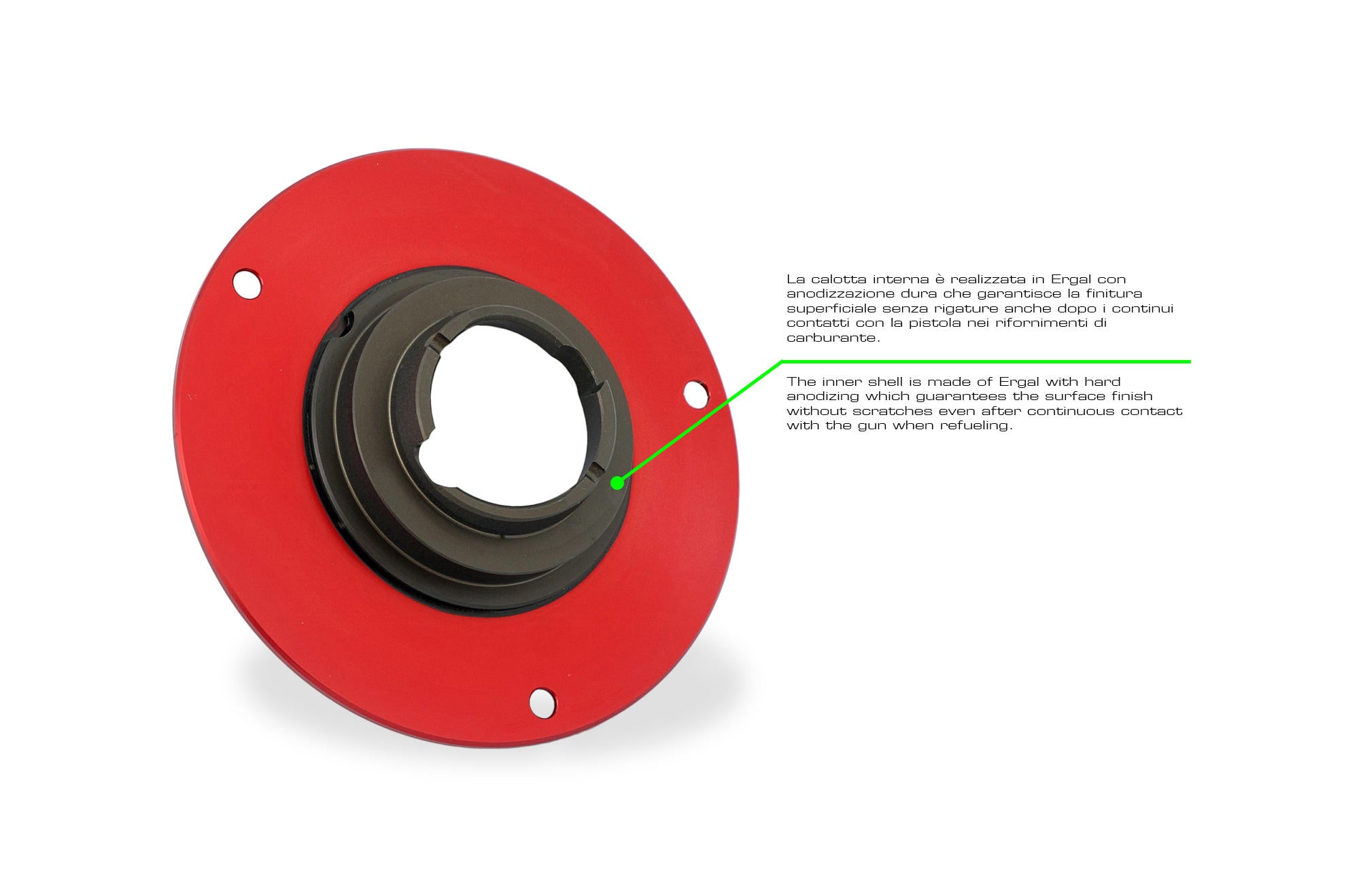 Tankdeckel mit Schnellverschluss Livery Tricolore CNC Racing Ducati Panigale V4/S/R (25-26) TS401R