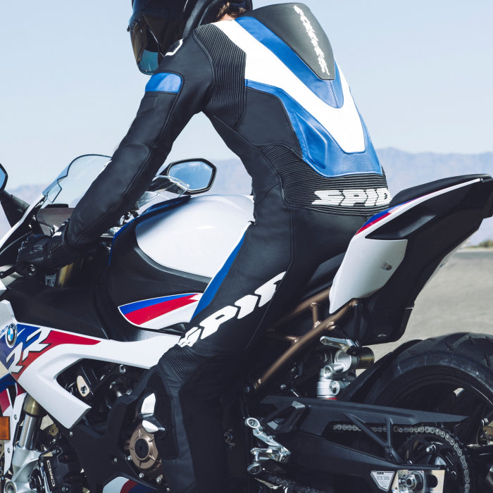 Spidi Laser Pro Einteiler Lederkombi – Perforierter Rennanzug | Herren | Schwarz/Blau | Y154022