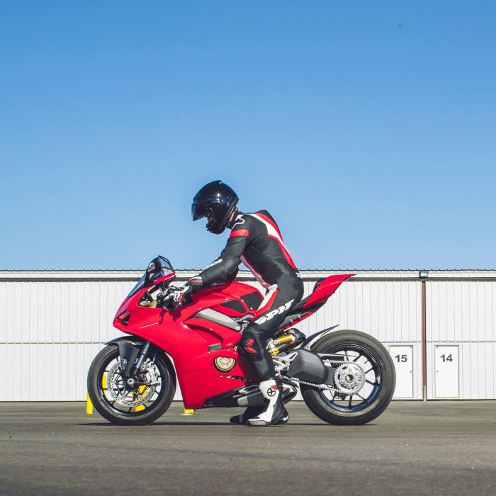 Spidi Laser Pro Einteiler Lederkombi – Perforierter Rennanzug | Herren | Rot | Y154014