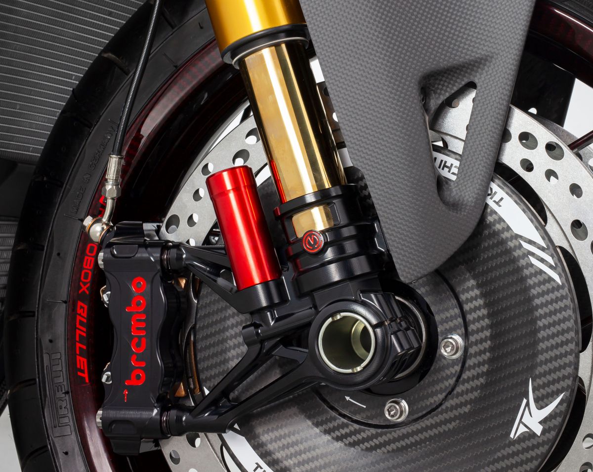 CNC Gabelfuß-Set 100 mm „GP Style“ Motocorse Ducati Panigale V4/S/R (18–24)