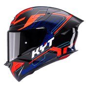 KYT TT-Revo Helm Speeding Schwarz / Rot / Blau Y6TR0053