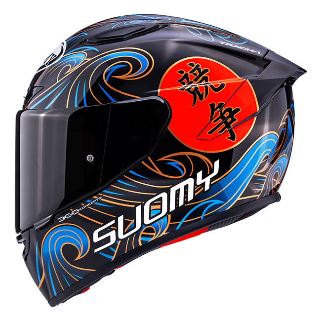 Suomy Track-1 Helm Waves Schwarz K6T10026