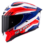 Suomy Track-1 Helm Framework Weiß/Rot/Blau K6T10023