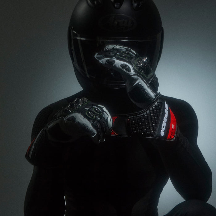 Spidi Carbo Kangaroo Racing Motorrad Lederhandschuhe | Herren | Schwarz-Rot | A216021