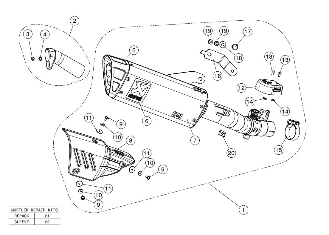 Akrapovic Slip-On Line (Titanium) Yamaha YZF-R6 (08-26) S-Y6SO12-HAPT