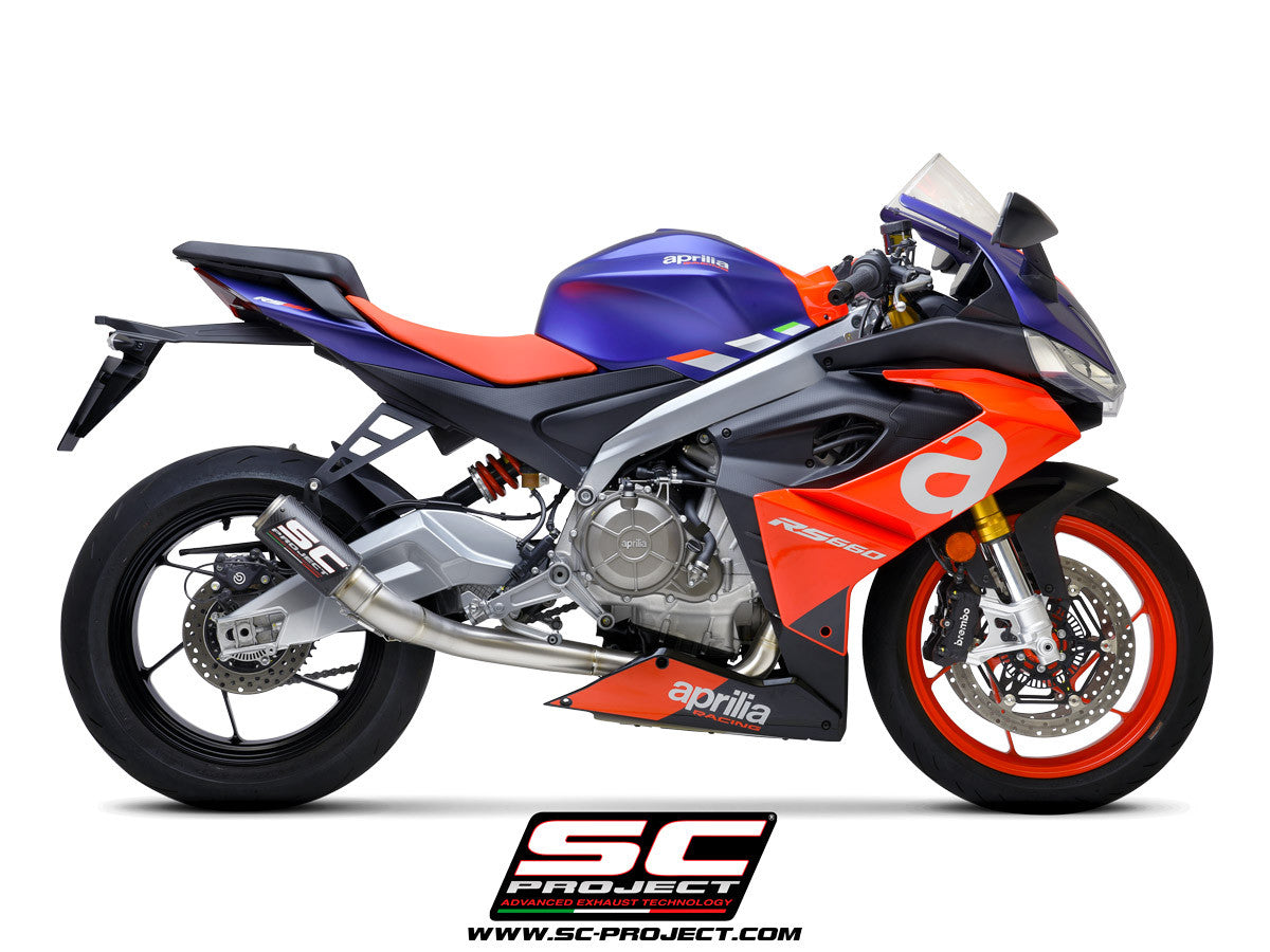 SC-Project Titan Komplettanlage 2-1 CR-T Aprilia RS 660 (20-24) A23A-PTC36