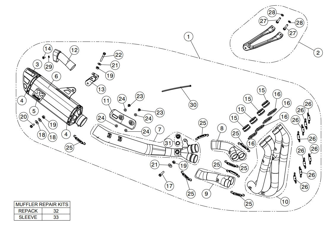 Akrapovic Racing Line (Edelstahl) Honda CBR 1000 RR SC77 (17-19) S-H10R8-APLT