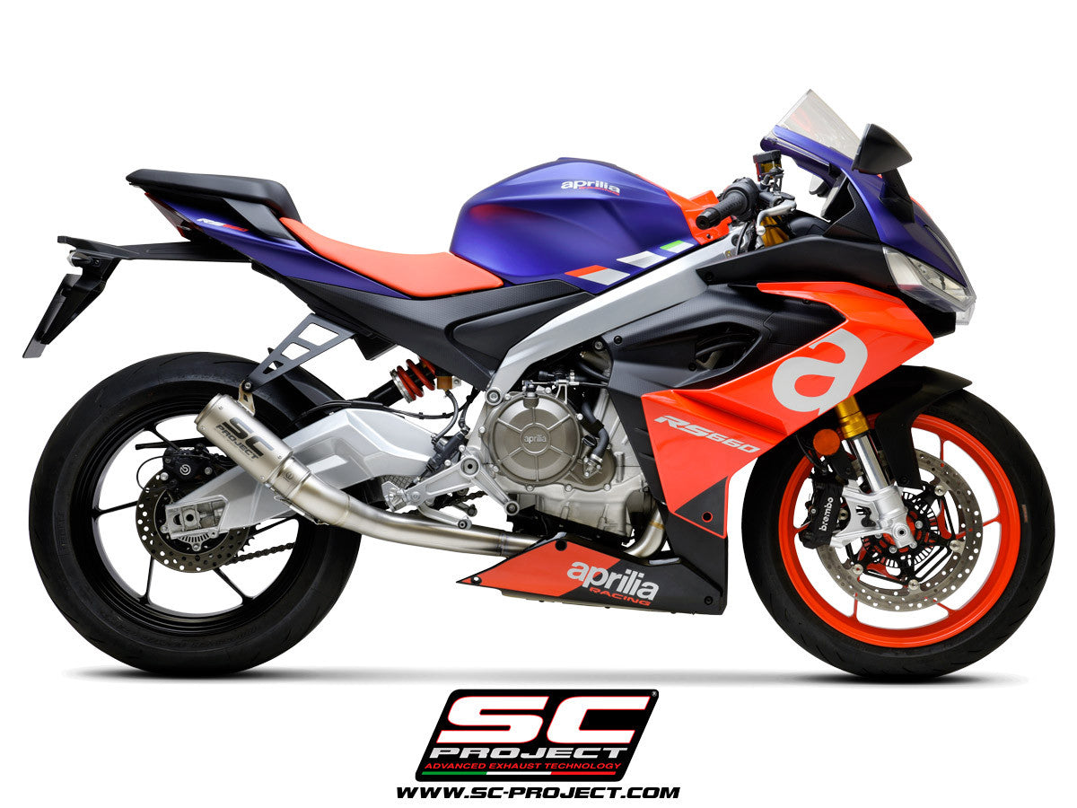 SC-Project Titan Komplettanlage 2-1 CR-T Aprilia RS 660 (20-24) A23A-PTC36