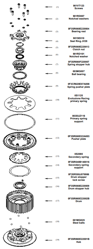 STM Anti-Hopping-Kupplung BMW S1000RR K46 (09-18) FBM-S020