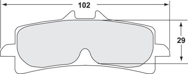 Performance Friction 7617 Racing-Bremsbeläge 333 Suzuki GSX-R 1000 (17-23)