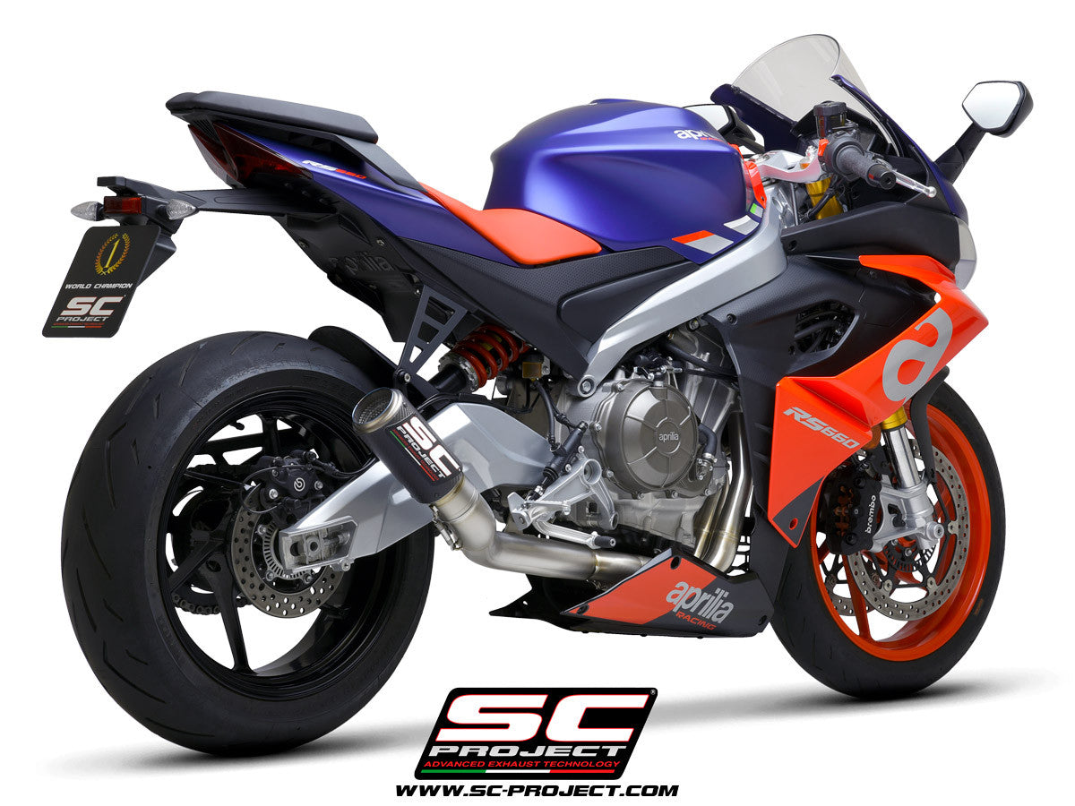 SC-Project Titan Komplettanlage 2-1 CR-T Aprilia RS 660 (20-24) A23A-PTC36