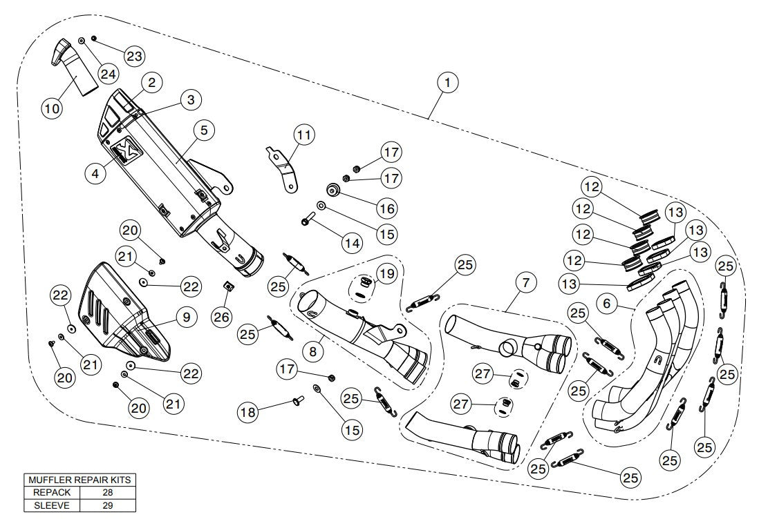 Akrapovic Evolution Line (Titanium) Yamaha YZF-R6 (08-26) S-Y6E9-APT